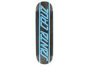 Santa Cruz Classic Strip Deck Black Blue White 8.37 w MOB Grip