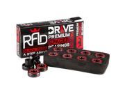 RAD Wheels Drive Bearings Set Red Black Abec 7