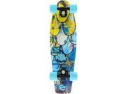 Penny I Ride I Recycle Nickel Skateboard Complete Blue Green 27