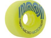 METRO MICRO MOTION 63mm 83a GREEN Skateboard Wheels