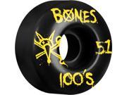 BONES 100 s OG 51mm BLACK Skateboard Wheels