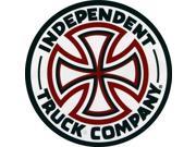 Independent Red White Cross Decal Sticker Red White 3inch