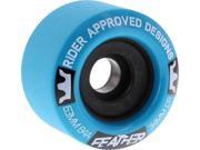 RAD FEATHER 63mm 84a BLUE BLKSkate Wheesl set of 4