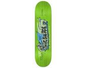 Krooked Cromer Blue Eyes Skate Deck Green 8.25 w MOB Grip