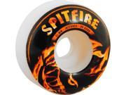 SPITFIRE INFERNO 53mm WHITE W BLK FIRE Wheels Set