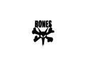 Bones Rat Bones Logo Diecut Sticker Black White 5inch