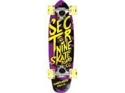 SECTOR 9 STEADY GLOW 2015 SKATEBOARD COMPLETE 6.75x25 PUR YEL