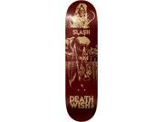 DEATHWISH SLASH COLORS OF DEATH II SKATEBOARD DECK 8.12 RED GOLD w MOB GRIP