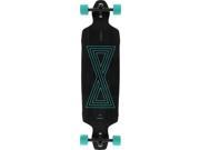 GOLD COAST INFINITAS DT SKATEBOARD COMPLETE 10.5x40.5 BLK TURQ