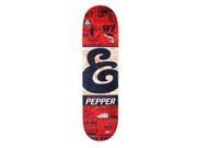 Expedition Classifieds Pepper Skate Deck Red 8.38 w MOB GRIP