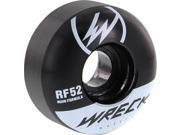 WRECK W1 52mm 101a BLK WHT Skateboard Wheels Set