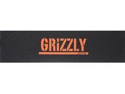 GRIZZLY 1 SKATE GRIP SHEET STAMP BLK ORANGE SKATE GRIPTAPE