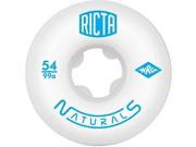 Ricta Naturals Skateboard Wheels Set White Blue 55mm 101a