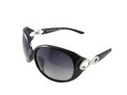 Duco 1220 Women s Classic Polarized Sunglasses 100% UV Protection Black Frame Gray Lens