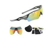 Duco POLARIZED Sports Sunglasses Cycling Glasses With 5 Interchangeable Lenses 0025