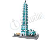 Wange 8019 The TAIPEI 101 of Taiwan Building Block Set Lego Compatible Toys