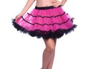 Rainbow Ballet Dance Ruffle Tiered Tutu Skirt