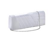Simple Stain Pleated Evening Clutch Bag