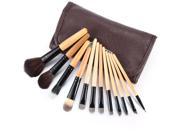 12pcs Soft Cosmetic Makeup Brush Set Kit Blush Brush Pouch Case