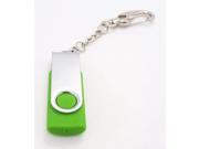 WIFEB Colorful Swivel USB 2.0 Flash Drive Memory Stick Fold Storage Thumb Stick Pen Drive with Keychain for 12 Color Choic in Gift Box 8GB Green