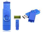 WIFEB 32GB Swivel Micro USB 2.0 OTG Flash Drive For Android Smartphone Tablet PC Light Blue