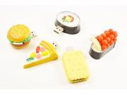 WIFEB 5 Pcs 16GB Cutely Food Series Flash Memory Great Christmas Gift to Friends Lovers Family