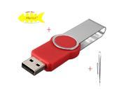 WIFEB Red Swivel 16GB USB 2.0 Thumb Stick