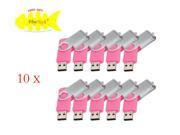 WIFEB Swivel Pink 128MB Flash Drive Bulk Pack Pack of 100 USB2.0 Pen Drive