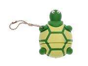 FEBNISCTE Cartoon Green Sea Turtle 32GB USB 3.0 Memory Stick Pendrive