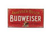 Budweiser Weathered Tin Bar Sign