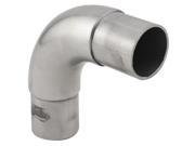 Curved Flush Elbow Fitting 90 Degree Brushed Satin Stainless Steel 1.5 OD