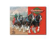 Budweiser Clydesdales Metal Bar Sign