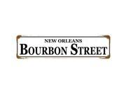 Vintage New Orleans Bourbon Street Metal Bar Sign