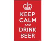 Keep Calm and Drink Beer Wall Poster