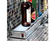 Glastender Lighted Liquor Bottle Display Rail 24 W Left Side