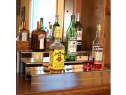 24 inch 3 Tier Liquor Bottle Shelf Mirror Finish