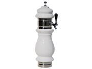 Ceramic Draft Beer Tower Chrome Glycol Ready 1 to 8 Taps White 4 Faucets 12 1 4 Width