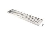 5 1 2 Wide Countertop Drip Tray for T Towers With Drain 8 Length