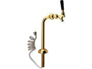 Single Tap Axis Draft Beer Tower Brass