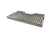 12 Surface Mount Drip Tray Stainless Steel No Drain Tower Cutout