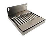 6 Wall Mount Drip Tray Stainless Steel No Drain 12 x 6