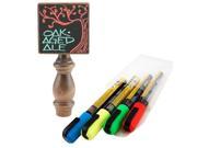 Tap Board Chalk Board Tap Handle with 4 Chalk Markers