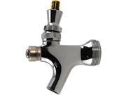 Self Closing Polished Chrome Draft Beer Faucet with Brass Lever