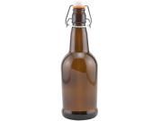 EZ Cap Beer Bottles Amber Glass 16 oz 473 mL Case of 12