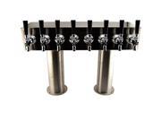 3 Pedestal H Towers Stainless Steel 6 to 12 Faucets 10 Faucet 31 Box