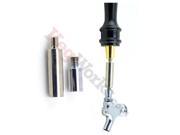 1 Draft Beer Faucet Lever Extension Stainless Steel Chrome Finish