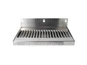 10 Wall Mount Drip Tray Stainless Steel No Drain