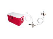 Single Faucet Jockey Box 50 Coil Complete Kit Without CO2 Tank