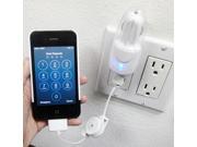 2 in 1 USB Charger w Blue LED Light Indicator for Auto or Home Wall Charger Pack of 2
