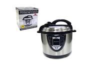 Electric Rice Cooker Stainless Steel 6 in 1 Electric Steam Cooker 8 Quarts Includes Measuring Cup and Spoon